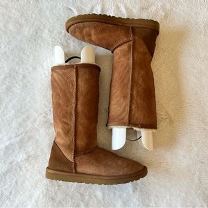 UGG Classic Tall ll Boots Chestnut Brown Size 6 Warm & Fuzzy 100% Authentic